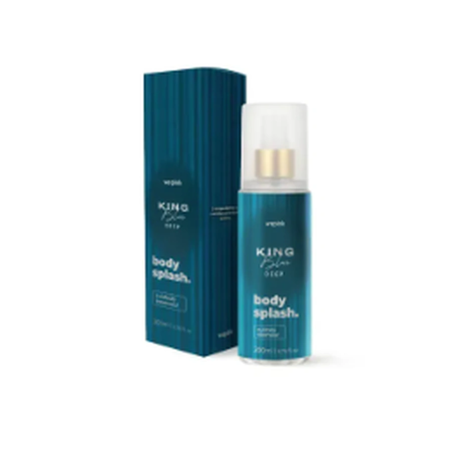 Body Splash King Blue Deep Desodorante Colônia 200ml - Wepink